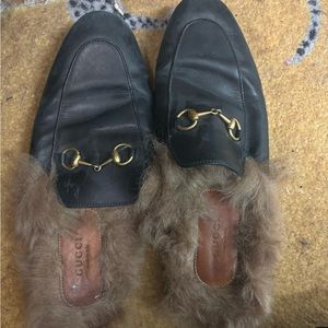 Gucci Women's Princetown Leather Slipper